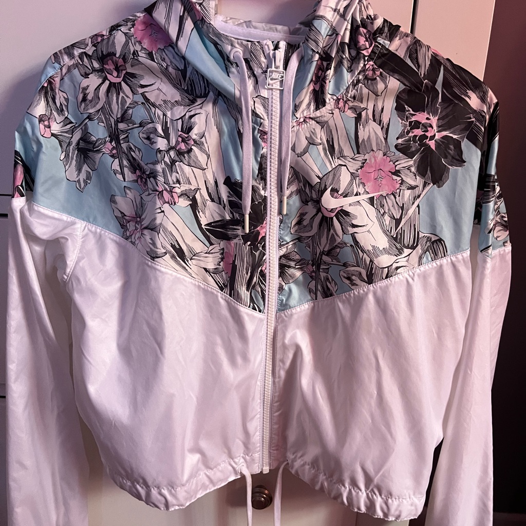 Nike Floral Cropped Windbreaker